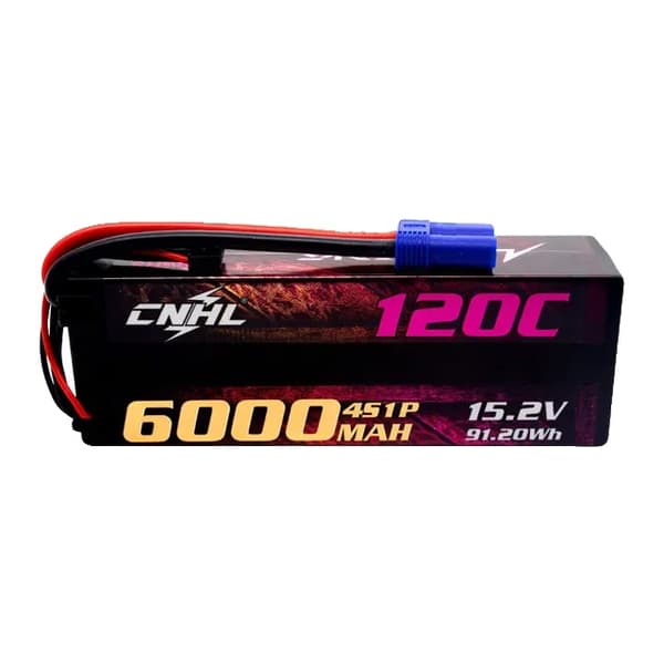 Lipo batteri, 6000mAh kapacitet, 120C afladningshastighed, 4S 6000mah 120C EC5