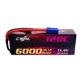 Miniatyrbillede 1 af 2: Lipo batteri, 6000mAh kapacitet, 120C afladningshastighed, 3S 6000mah 120C EC5