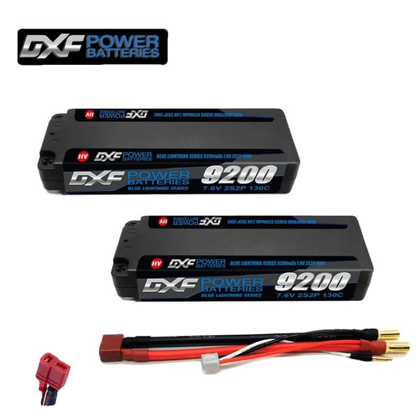 Lipo Batteri, Høj Kapacitet, Høj C-Rating, 2PCS2S9200130CT5MM