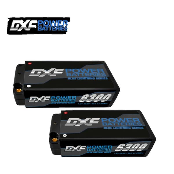 RC LiPo-akku, 5200mAh kapasiteetti, 7.4V jännite,2PCS2S6300130CT5MM