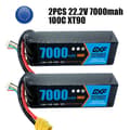 Pikkukuva 2 / 2: Lipo-akku, 9400mAh kapasiteetti, korkea jännitetuki, 2PCS6S7000100CXT90