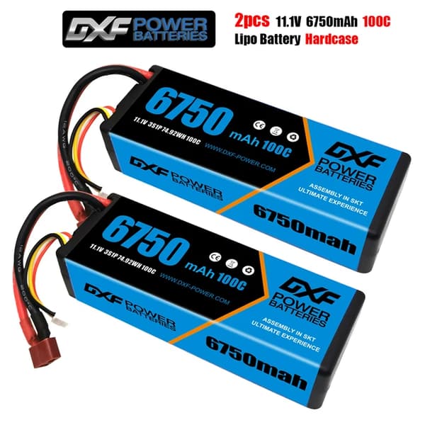 Lipo-akku, 9400mAh kapasiteetti, korkea jännitetuki, 2PCS3S6750100CDEANS