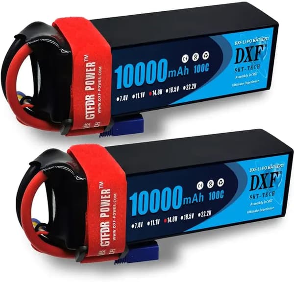 Lipo-akku, 9400mAh kapasiteetti, korkea jännitetuki, 2kpl4S10000100CEC5