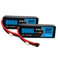 Pikkukuva 1 / 2: 2 kpl DXF LiPo-akku, suuri kapasiteetti 5200mAh - 9200mAh, purkausnopeudet jopa 130C,2PCS3S8000 130C EC5