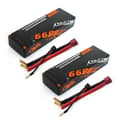 Miniatyrbillede 2 af 2: Lipo Batteri, Høj Kapacitet, 120C Afladningshastighed, 2S 6600mah T 2stk