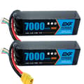 Pikkukuva 2 / 2: RC Lipo-akku, suuri kapasiteetti 7000mAh, suuri purkausnopeus 100C, 2PCS6S7000100CXT90