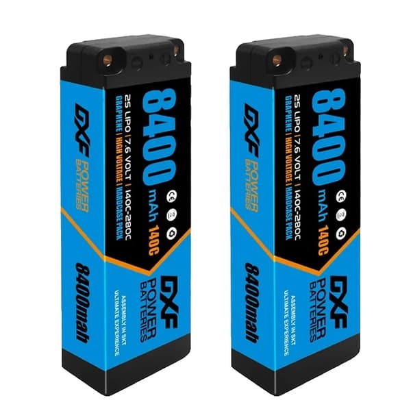 Lipo-akku, suuri kapasiteetti 9200mAh, T-liitin, 2PCS2S8400Blue5mmT