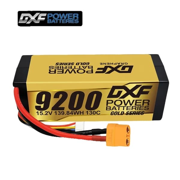 Lipo-akku RC-autoon, 148V 10000mAh kapasiteetti, yhteensopiva eri jännitteiden kanssa., 1PCS4S9200130CXT90