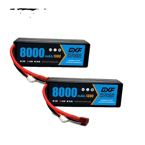 Lipo Batteri, Høj Kapacitet, Høj Afladningshastighed, 2PCS3S8000130CEC5