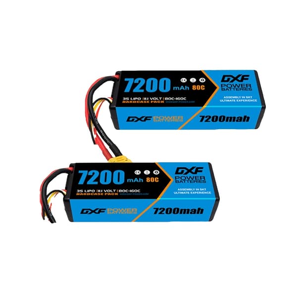 Lipo Batteri, Høj Kapacitet, Høj Afladningshastighed, 2PCS3S720080CXT90