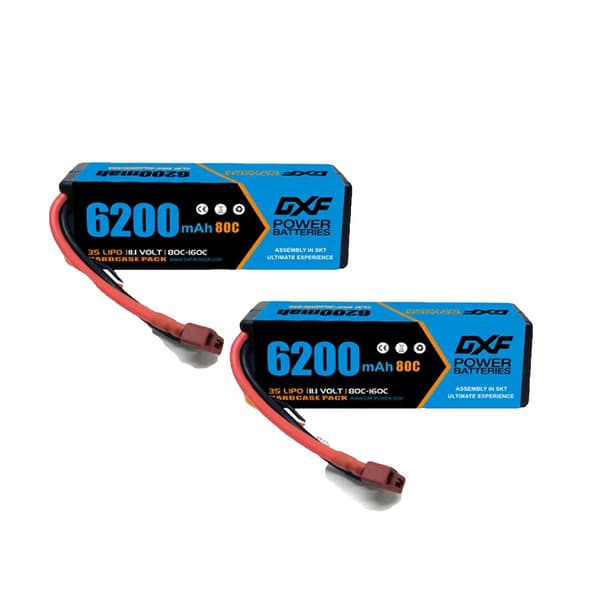 Lipo Batteri, Høj Kapacitet, Høj Afladningshastighed, 2PCS3S620080CEC5