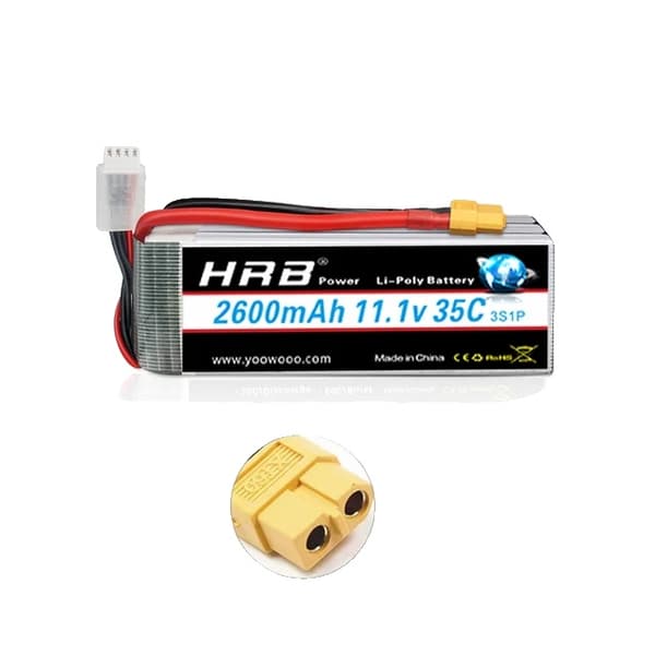 RC Lipo-batteri, olika spänningsalternativ, hög kapacitetsomfång, 3S 2600mah 35C XT60