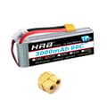 Miniatyrbillede 1 af 2: RC Lipo Batteri, Forskellige Spændingsmuligheder, Høj Kapacitetsområde, 3S 3000mah 60C XT60