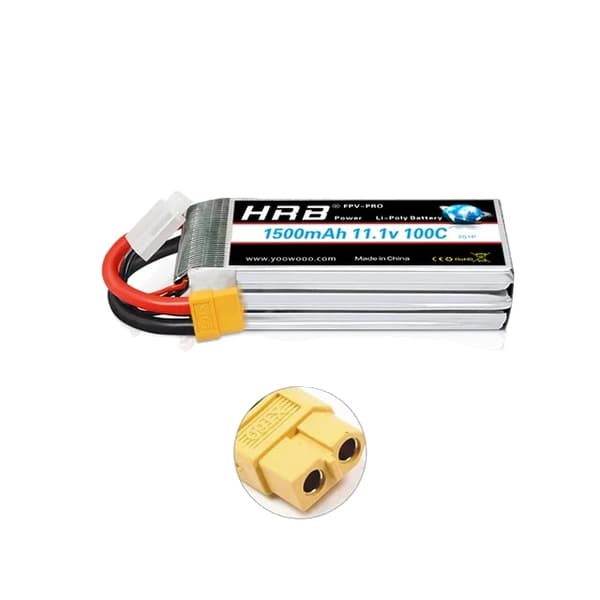 RC Lipo-batteri, olika spänningsalternativ, hög kapacitetsomfång, 3S 1500mah 100C XT60