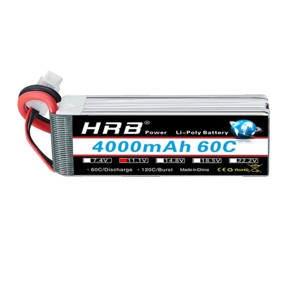 RC Lipo Batteri, Forskellige Spændingsmuligheder, Høj Kapacitetsområde, 3S 4000mah 60C XT60