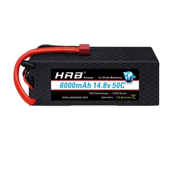 RC Lipo-batteri, olika spänningsalternativ, hög kapacitetsomfång, 4S 6000mah hård T