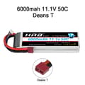 Miniatyrbillede 2 af 2: RC Lipo Batteri, Forskellige Spændingsmuligheder, Høj Kapacitetsområde, 3S 6000mah 50C T