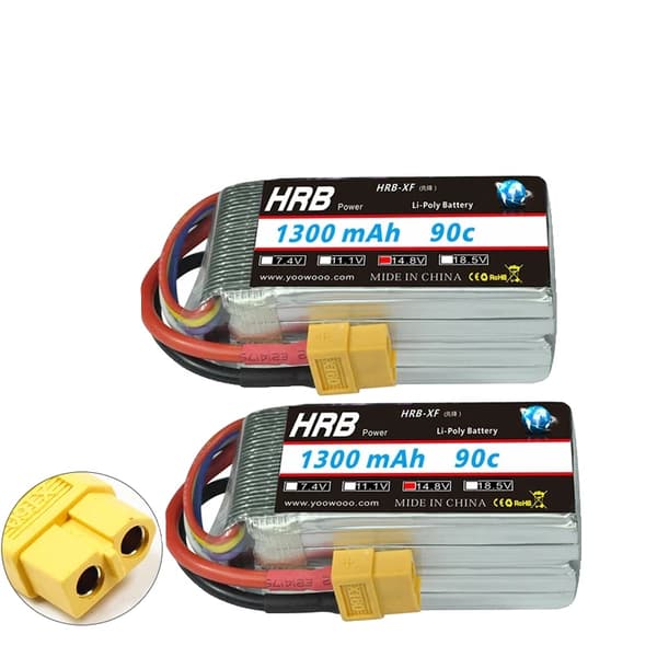 Lipo Batteri, Høj Kapacitet, XT60 Deans Stik, 3S 1300mah 90c 2PC