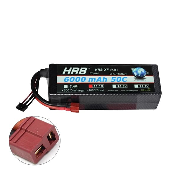 Lipo Batteri, Høj Kapacitet, XT60 Deans Stik, 3s 6000mah 50C T-H