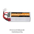 Pikkukuva 2 / 2: Lipo-akku, suuri kapasiteetti, useita kokoja, 6S 4500mAh 60C T
