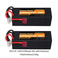 Pikkukuva 2 / 2: Lipo-akku, suuri kapasiteetti, useita kokoja, 4S 6200mAh 50C T H