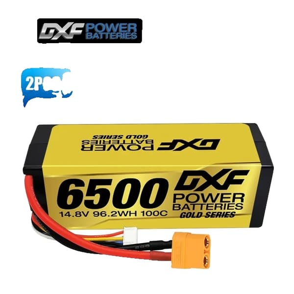 Lipo batteri til RC bil, høj kapacitet, flere spændingsmuligheder, 2PCS4S6500100CXT90