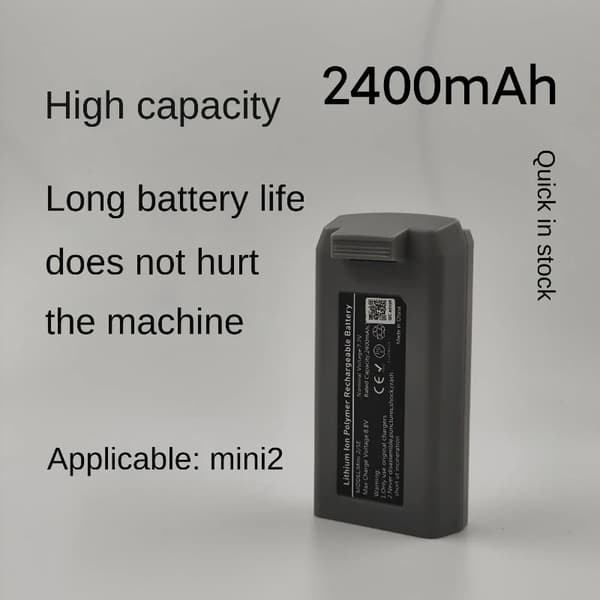 Ersättningsbatteri för mini2, 2400mAh kapacitet, litiumjonpolymer, uppladdningsbar design,mini2 batteri