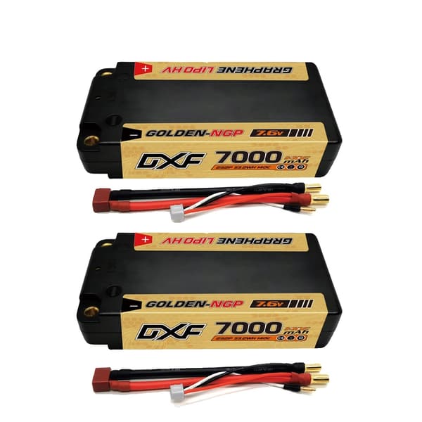 Lipo-batteri, 7.6V 7000mAh, 140C,2PCS2S7000140CT5MM