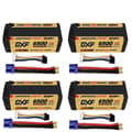 Miniatyrbillede 1 af 2: Lipo-batteri, 6500mAh kapacitet, 15.2V spænding,4PCS 6500mah 5mm EC5