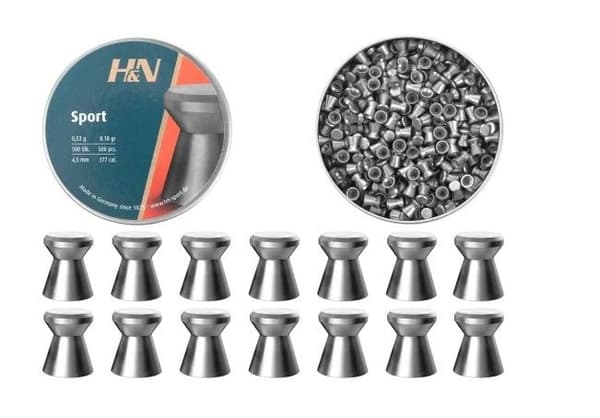 H&N Sport Glatt diabolo pellets 4,5 mm (051-026) 500 stk.
