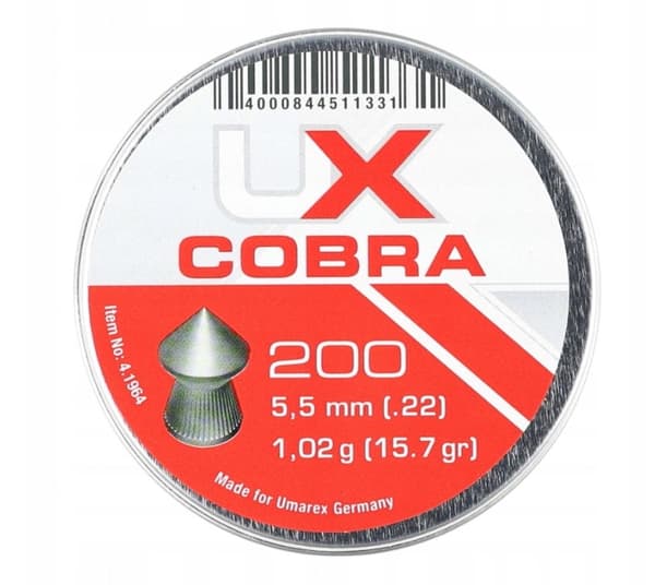 5,5 mm UMAREX COBRA spitzer-mollet. 200 stk.