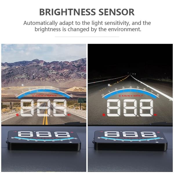 multifunktionell HUD-head-up-display, bil OBD2-hastighetsprojektor, säker körning