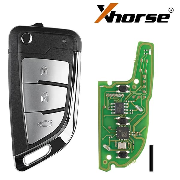 Langaton kaukoavain, englanninkielinen versio, yhteensopiva Xhorse:n kanssa, XKB501EN, 5 kpl