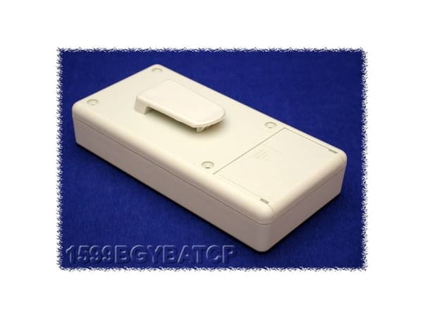 Hammond Electronics 1599BGYBATCP Hånd-kabinet 130 x 65 x 25 ABS Grå 1 stk