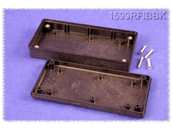 Hammond Electronics 1599RFIBBK Hånd-kabinet 130 x 65 x 25 ABS Sort 1 stk