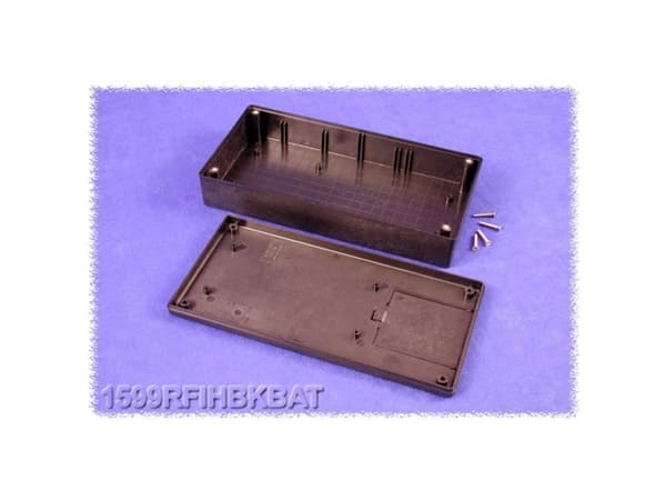 Hammond Electronics 1599RFIHBKBAT Hånd-kabinet 220 x 110 x 44 ABS Sort 1 stk