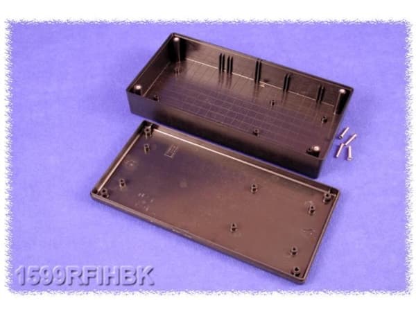 Hammond Electronics 1599RFIHBK Hånd-kabinet 220 x 110 x 44 ABS Sort 1 stk