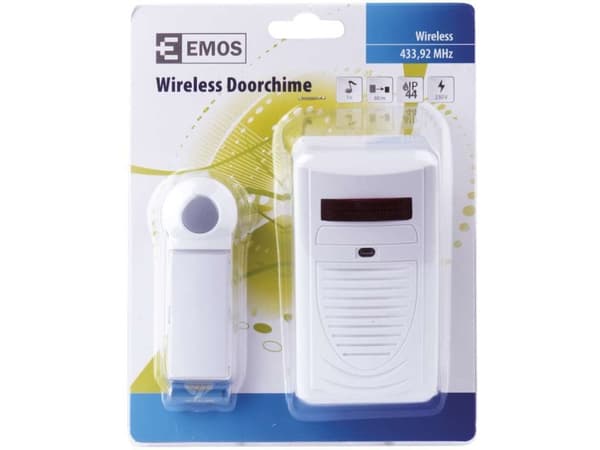 Emos P5705, Hvit, Trådløs, 433 MHz, 60 m