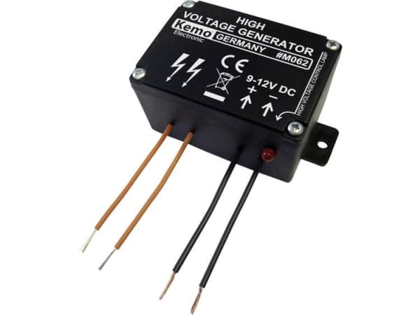 Kemo M062 Mini Electric Fence High Voltage Generator 9 - 12 V/Dc. Pulsating