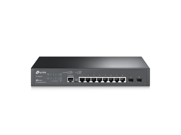 TP-Link JetStream TL-SG3210 - Switch - Administrerad - 8 x 10/100/1000 - skrivbordsmodell, rackmonterbar