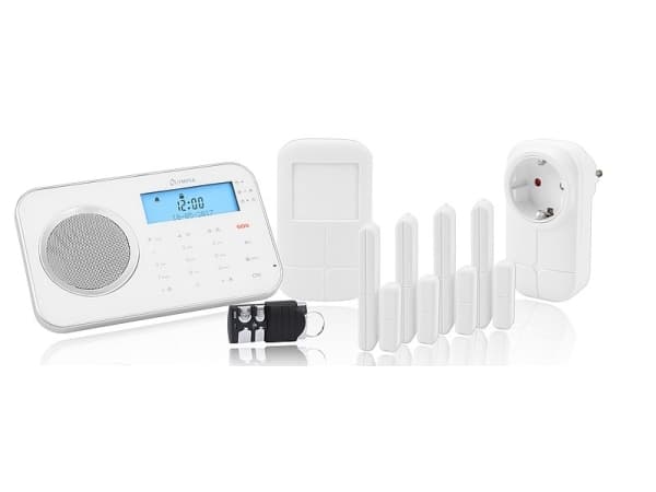 OLYMPIA ProHome 8762 - Hjemmesikkerhetssystem - trådløs - Mobiltelefon - 802.11b/g - 2.4 Ghz, 868.5 MHz - hvit