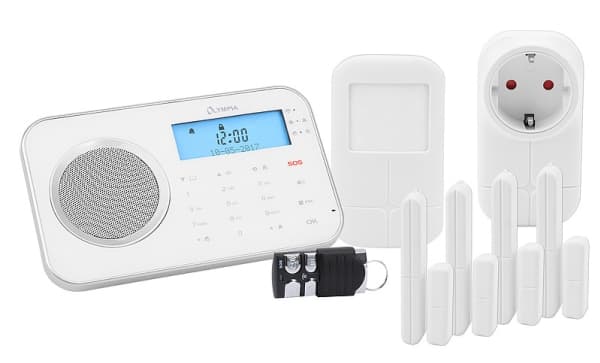 OLYMPIA ProHome 8762 - Hjemmesikkerhetssystem - trådløs - Mobiltelefon - 802.11b/g - 2.4 Ghz, 868.5 MHz - hvit