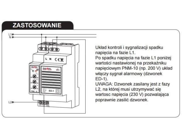 Zamel Ringeklokke 230V AC ED-1
