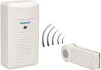 Orno Wireless doorbell DISCO DC, battery-operated with learning system, white (OR-DB-KH-122)