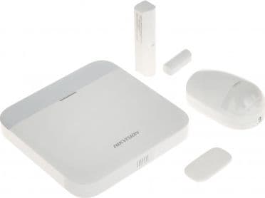 Hikvision AX PRO Kit - Hjemmesikkerhetssystem - trådløs, kablet - Wi-Fi - 868 MHz, 2.4 Ghz - 10/100 Ethernet - hvit