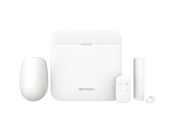 Hikvision AX PRO Kit - Hjemmesikkerhetssystem - trådløs, kablet - Wi-Fi - 868 MHz, 2.4 Ghz - 10/100 Ethernet - hvit