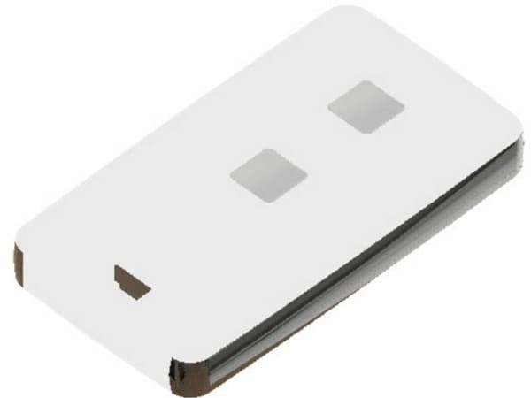 TEKO 13122.30 Fjernbetjeningshus 71.5 x 39.3 x 11.5 ABS, Zink Hvid, Lysegrå 1 stk