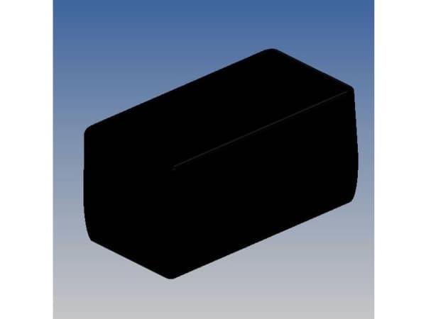 TEKO SR37-DB.9 Universalkabinet 128 x 63.5 x 63 ABS Sort 1 stk