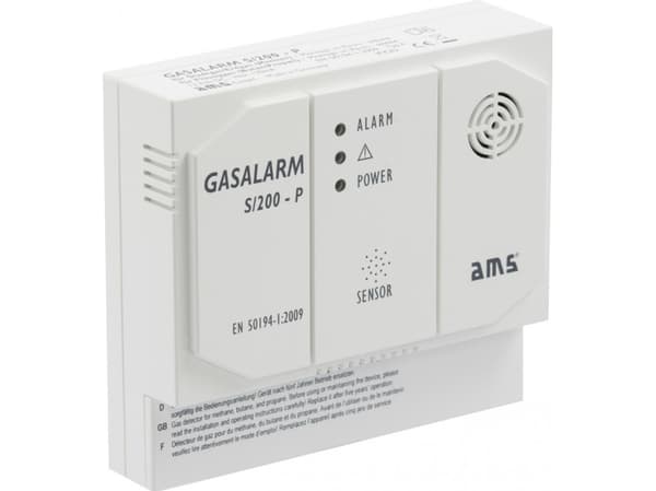 GASDETEKTOR/ALARM 230VAC FRISTÅENDE