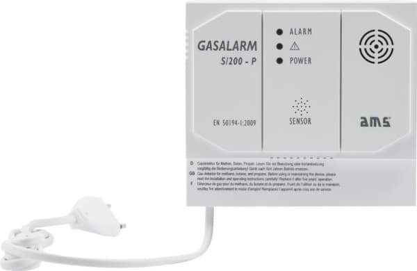 GASDETEKTOR/ALARM 230VAC FRISTÅENDE